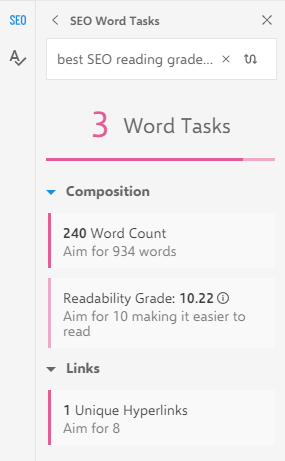 3 word tasks