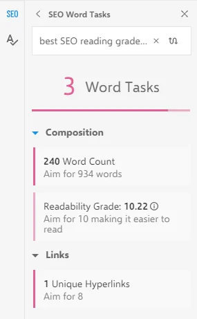 3 word tasks