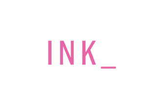 INK Logo In Pink Text On A Neutral Background