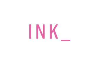 INK Logo In Pink Text On A Neutral Background