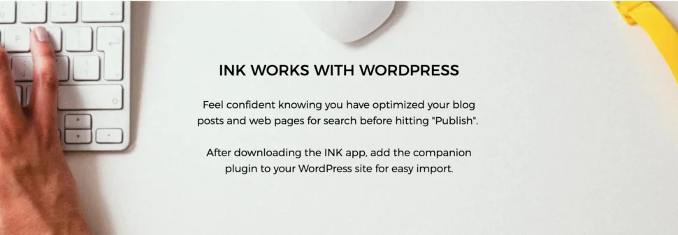 INK works with WordPress