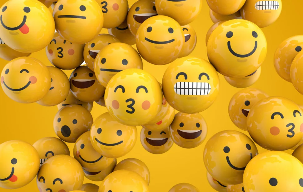 Three dimensional rendering of emojis