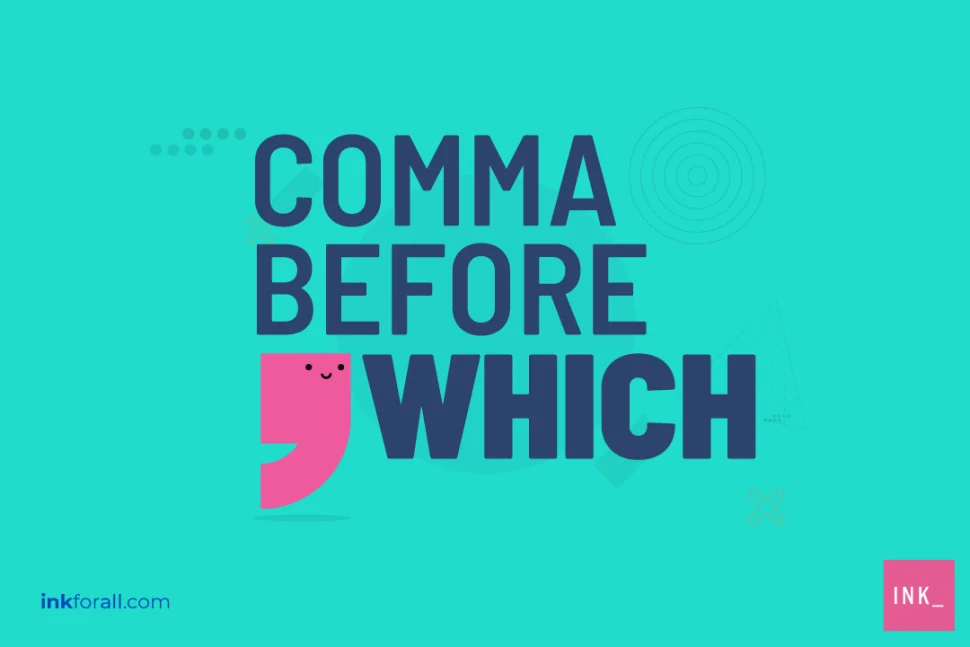 Comma before which