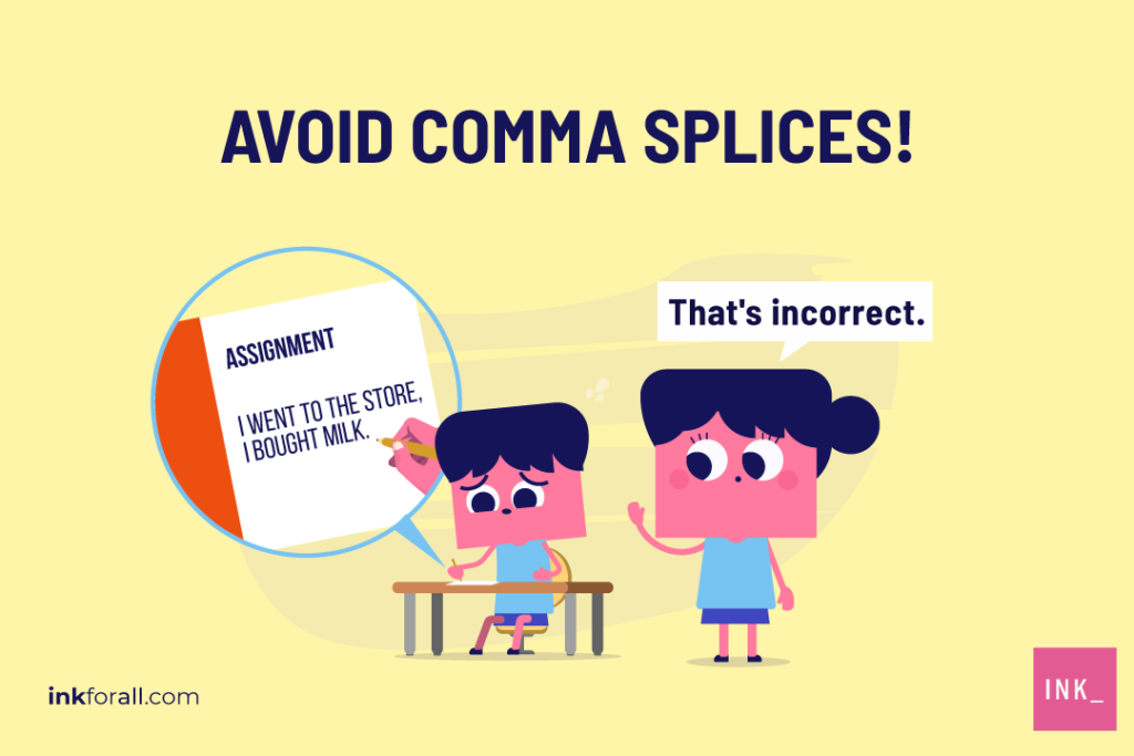 comma splice examples