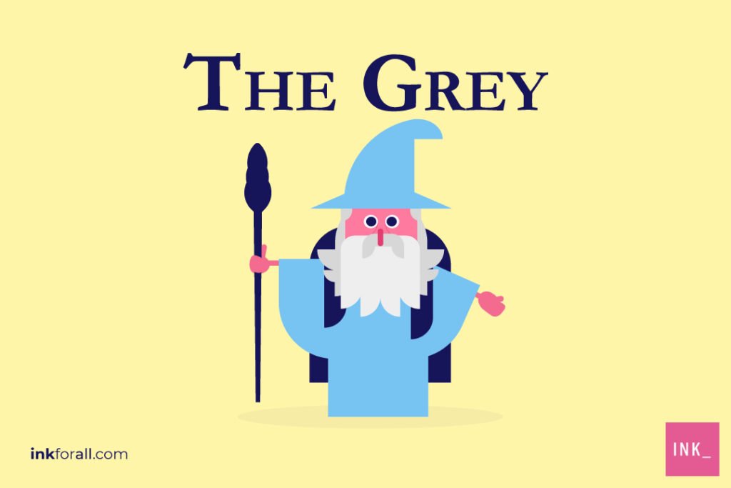 A unique cartoon tribute to Gandolf the Grey wizard.