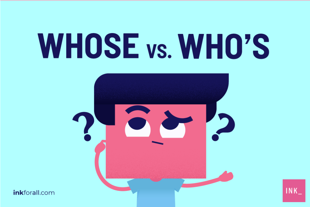 whose vs. who's: A boy looking confused on what to use. Is it whose or who's?