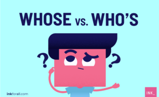 whose vs. who's: Whose and who's are not interchangeable.