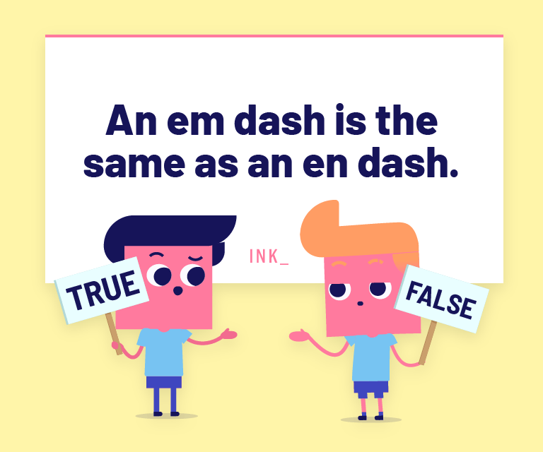 An em dash is the same as an en dash.