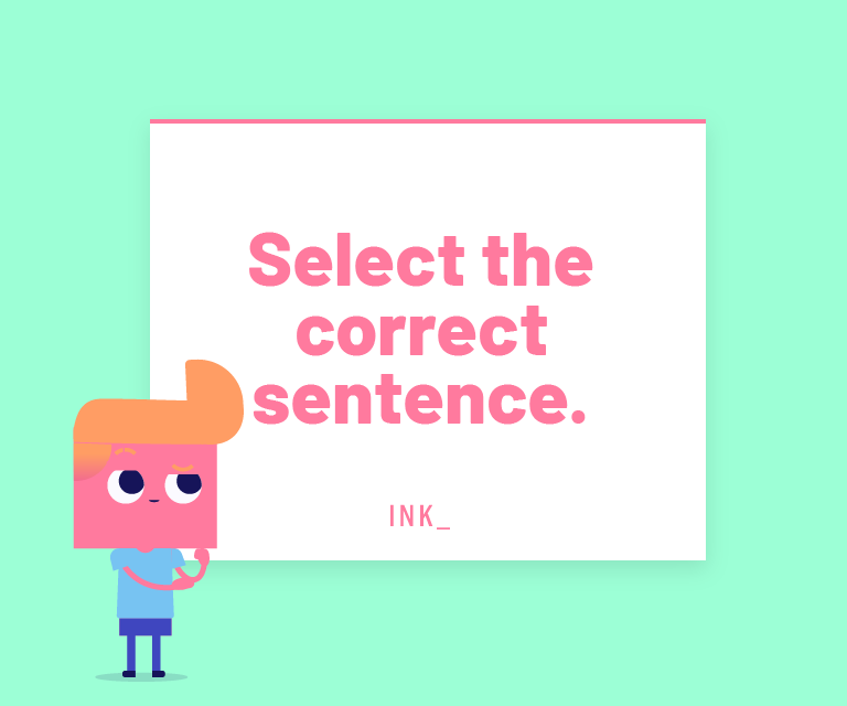 Select the correct sentence(s).