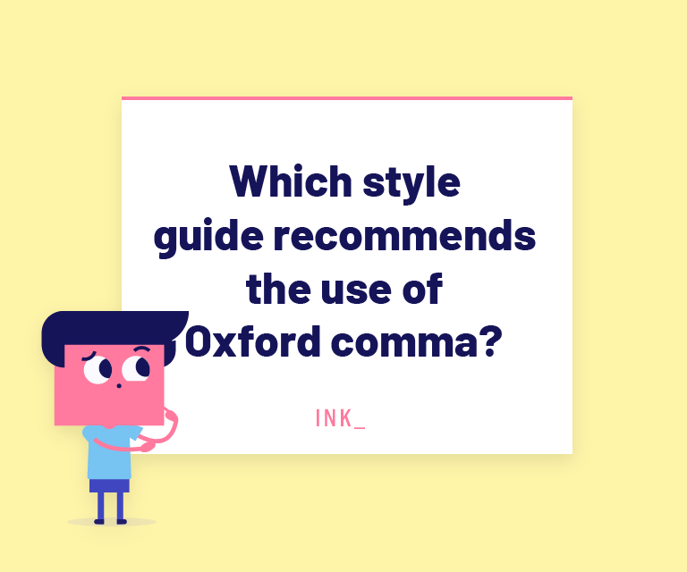 general thoughts on oxford comma