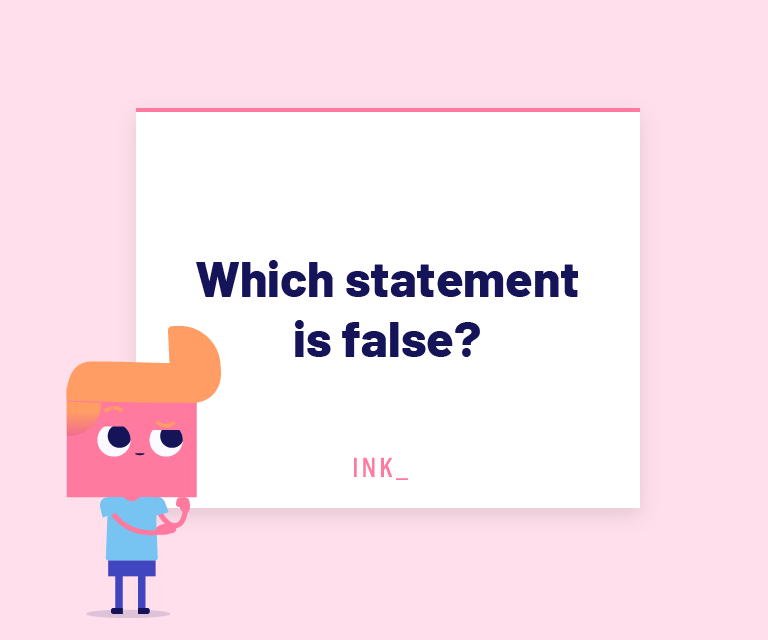 Which statement is false?