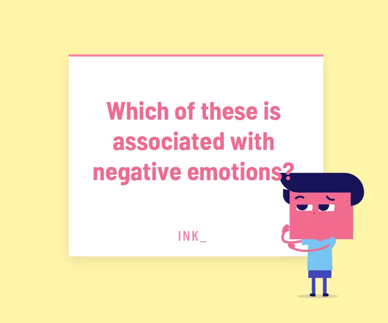 Which of these is associated with negative emotions?