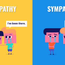 While often used interchangeably, empathy and sympathy don't mean the same thing.