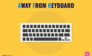 Away from keyboard. Images shows a plain keyboard.