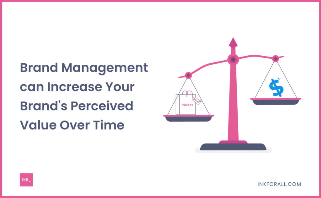 Brand management can significantly increase your brand's perceived value over time.