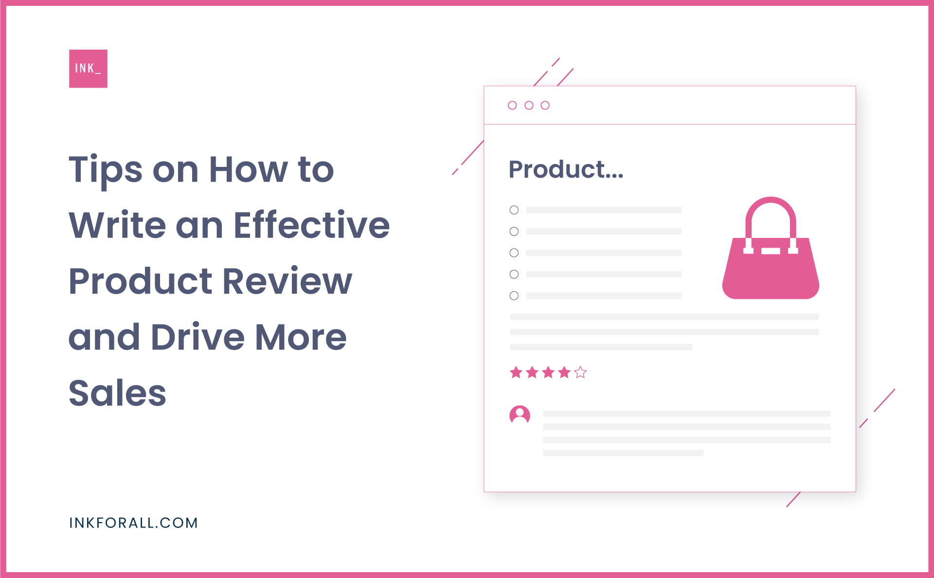 how to do a product review