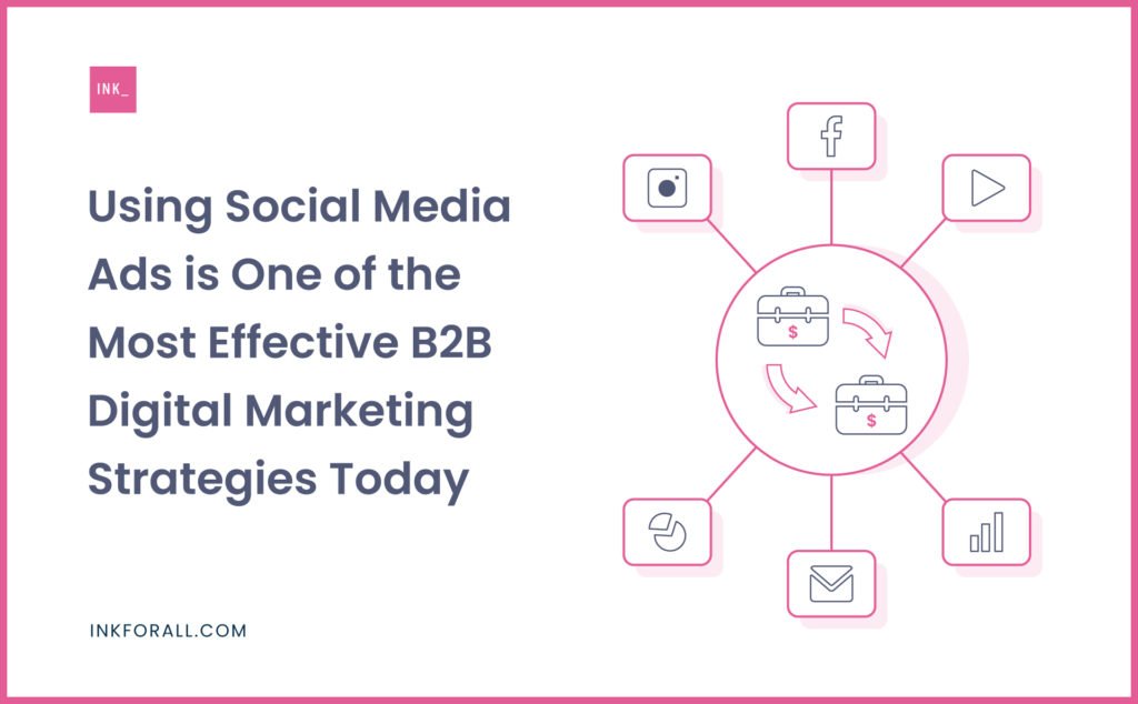Social media ads is one one of the most effective B2B digital marketing strategies today